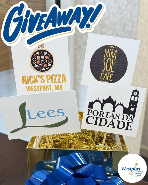 gift basket with local gift cards